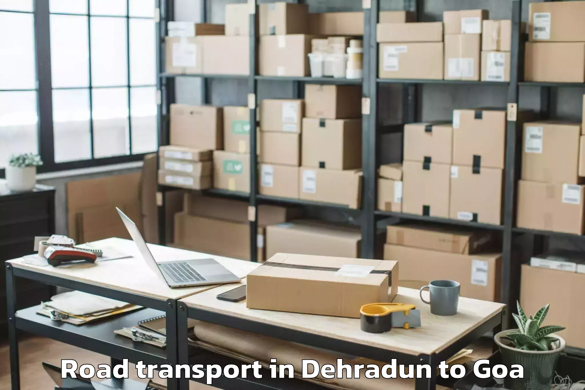 Affordable Dehradun to Mopa Road Transport